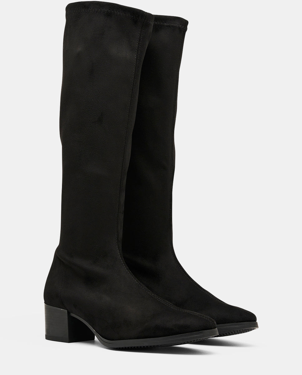 Imagen 2 de Botas corso de mujer en efecto ante testa - Miss Elastic - Negro Negro