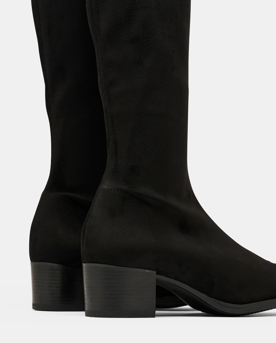 Imagen 5 de Botas corso de mujer en efecto ante testa - Miss Elastic - Negro Negro