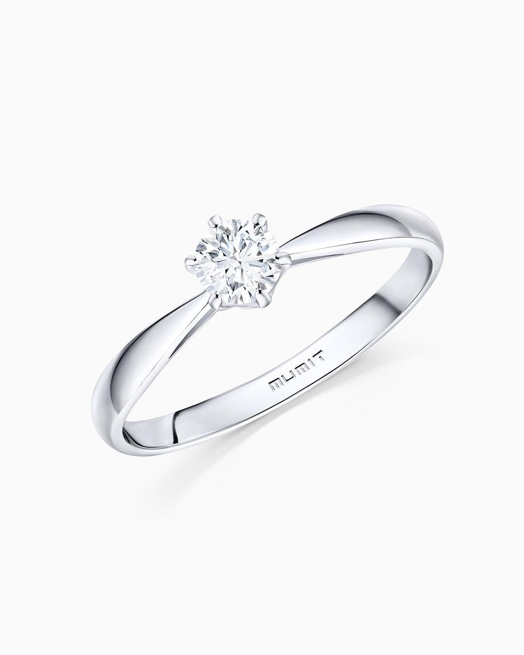 Imagen 2 de Anillo de compromiso always de diamante 0,30 cts. en oro blanco de 18 kt - MUMIT - Blanco Blanco