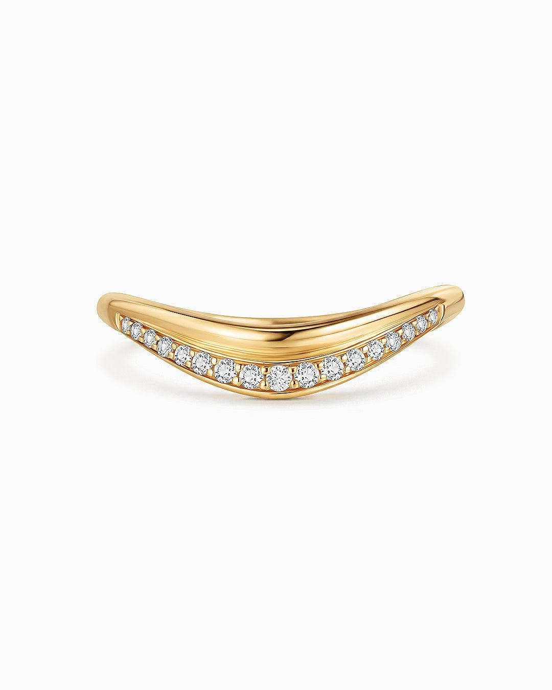 Imagen 1 de Sortija liora lumina de diamantes en oro amarillo de 18 kt Dorado