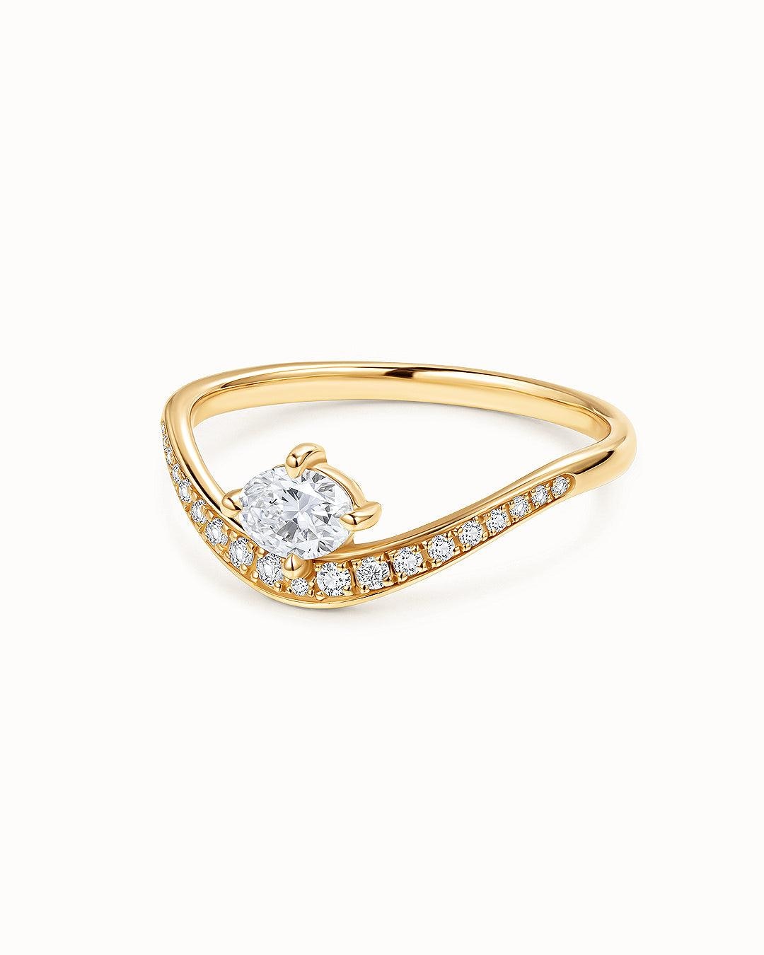 Imagen 4 de Sortija liora senda de diamantes en oro amarillo de 18 kt - MUMIT - Dorado Dorado