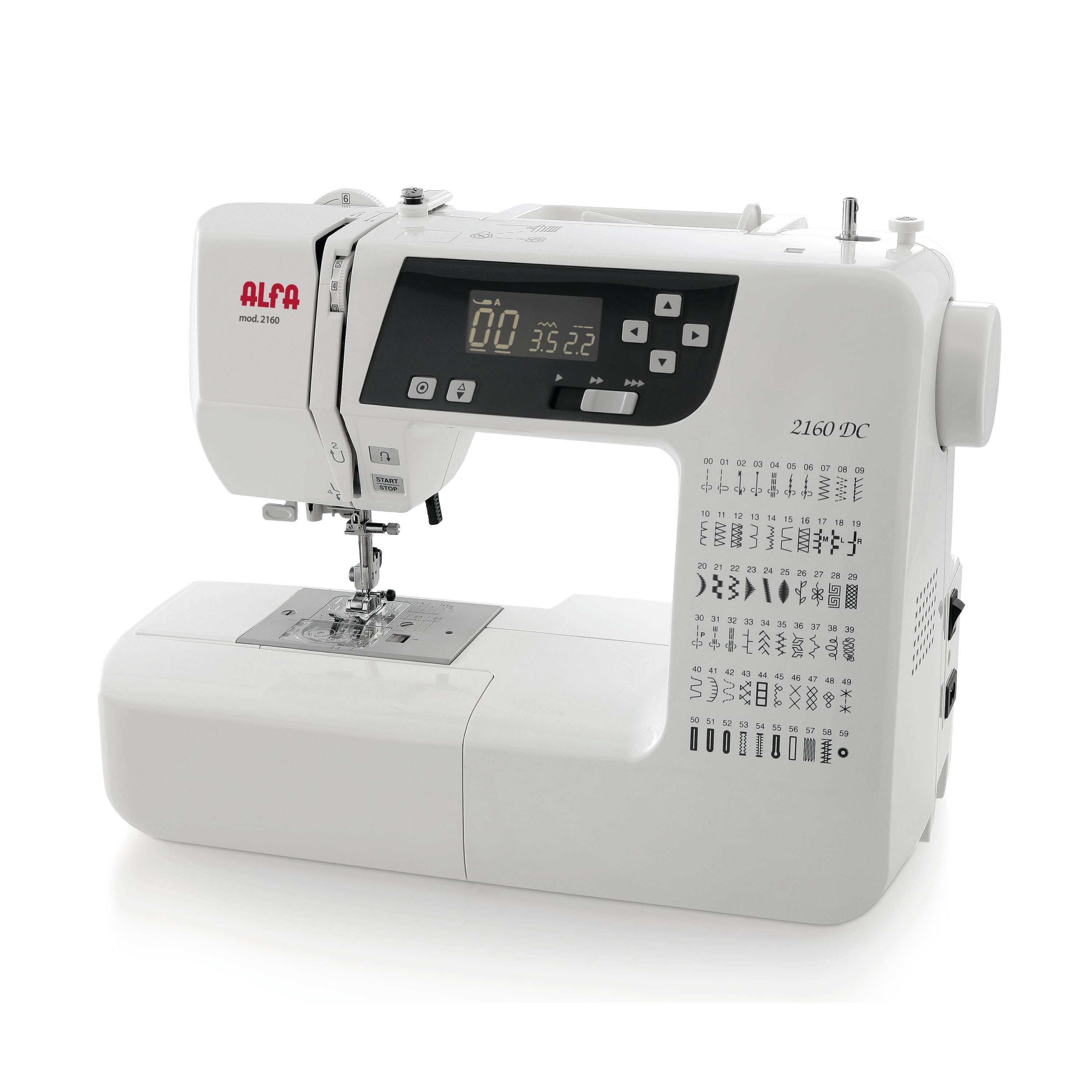 Máquina de coser Alfa A2160 profesional 60 puntadas - Blanco Blanco-2