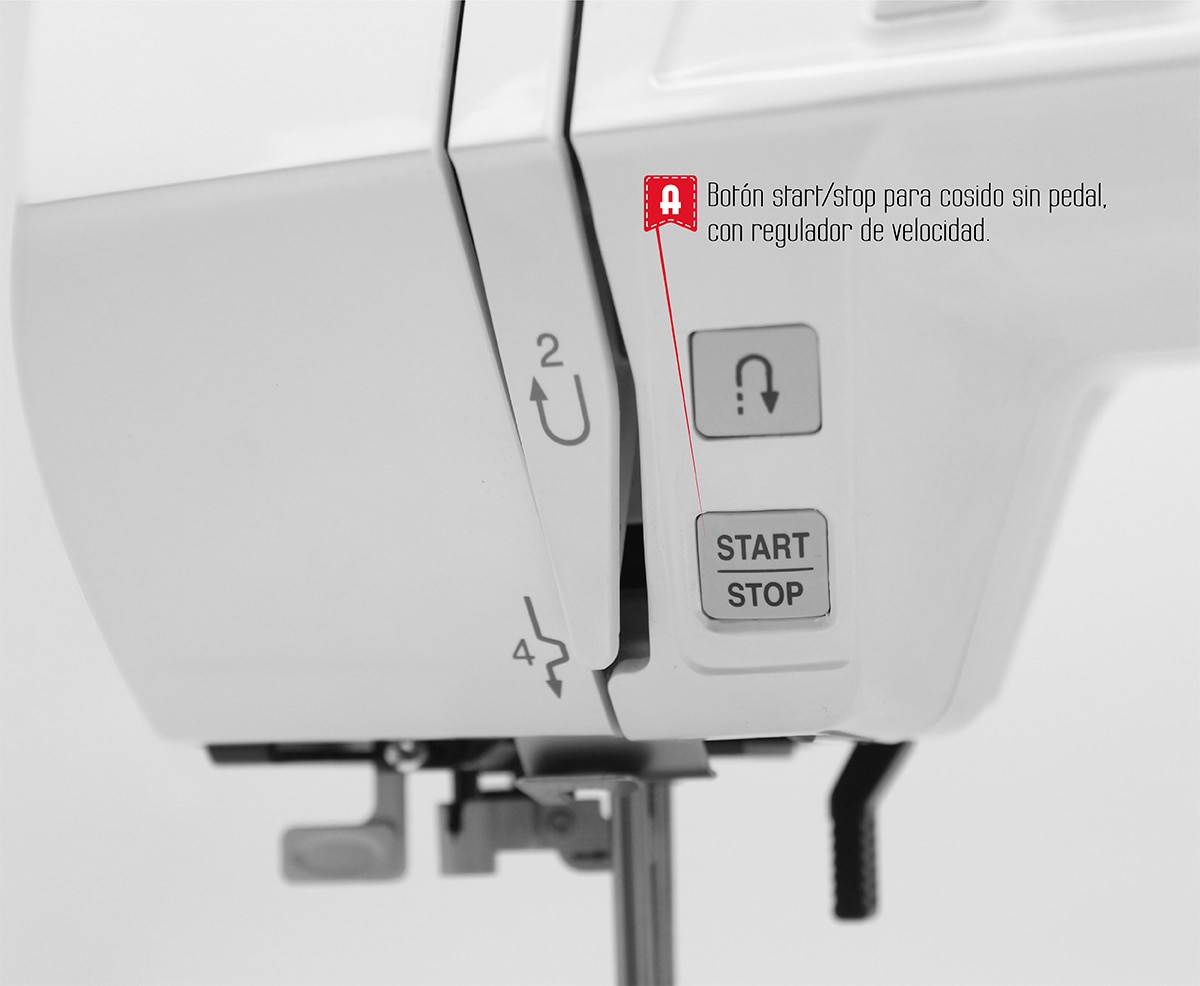 Máquina de coser Alfa A2130 con 30 puntadas - Blanco Blanco-4