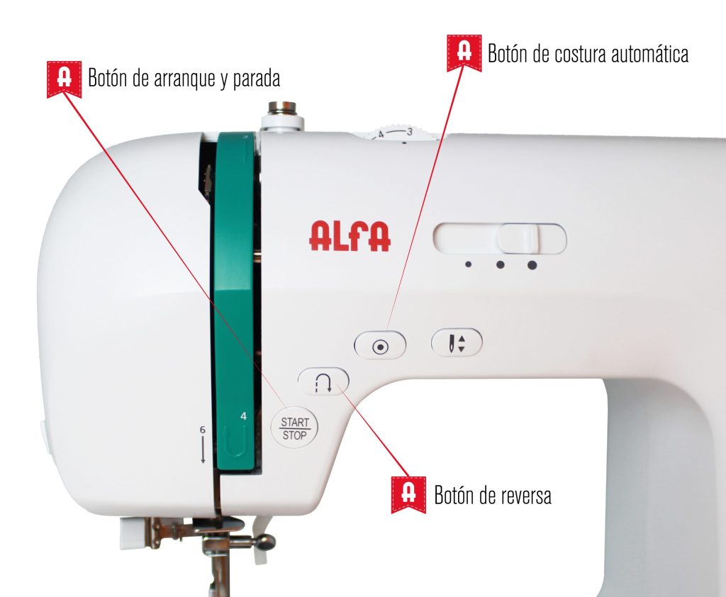 Máquina de coser Alfa ZART+ 404 puntadas - Blanco Blanco-2