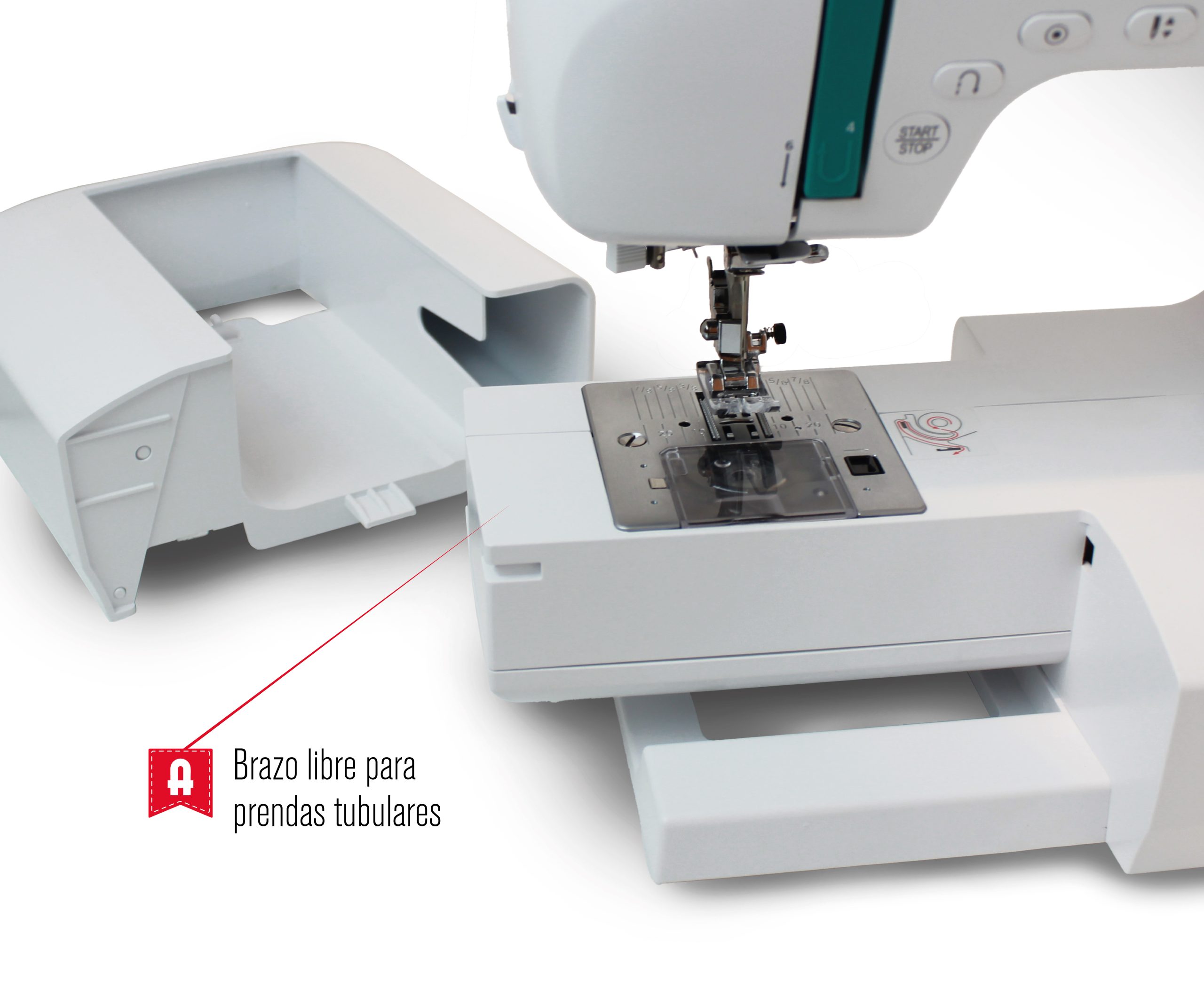 Máquina de coser Alfa ZART+ 404 puntadas - Blanco Blanco-4