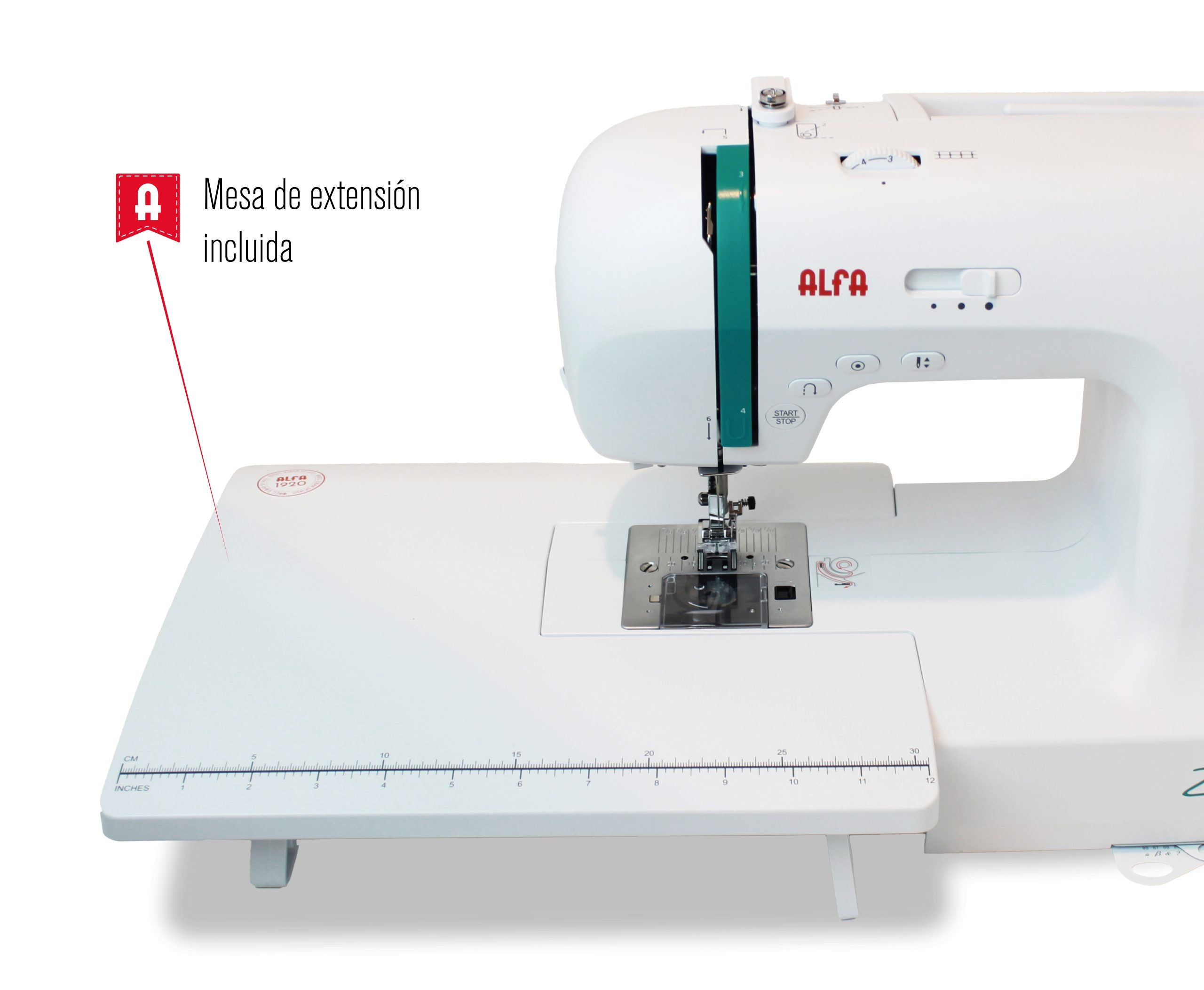 Máquina de coser Alfa ZART+ 404 puntadas - Blanco Blanco-5