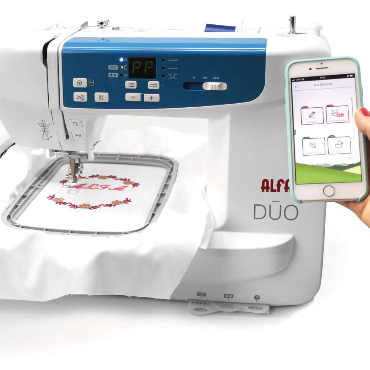 Máquina de coser Alfa Duo A3100 con 120 puntadas - Blanco Blanco-2