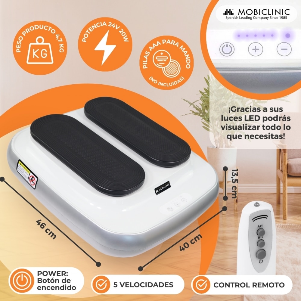 Imagen 2 de Ejercitador de pies y piernas eléctrico con control remoto mejora la circulación masaje Legfit Mobiclinic