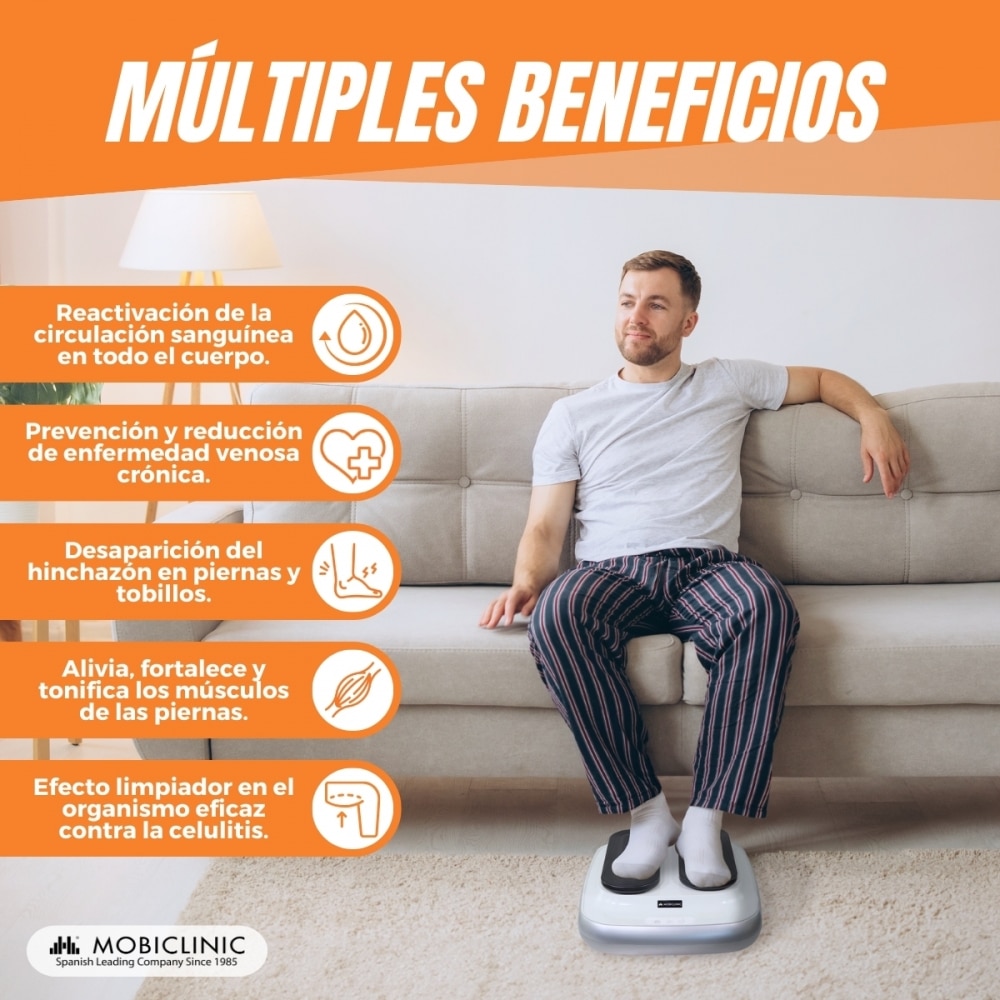 Imagen 3 de Ejercitador de pies y piernas eléctrico con control remoto mejora la circulación masaje Legfit Mobiclinic