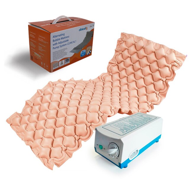 Imagen 0 de Colchón antiescaras de aire con compresor PVC médico ignífugo 200 x 90 x 7  130 celdas  Clinical 1  Clinicalfy 