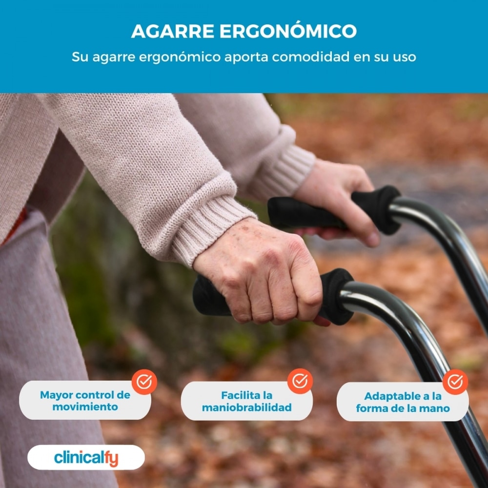 Andador de Altura Regulable Mérida 2 ruedas Azul Clinifcalfy Azul-6