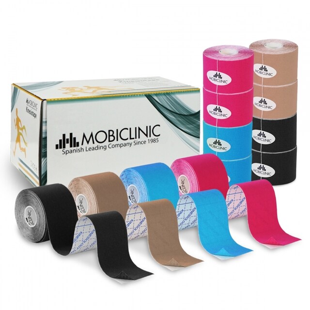Imagen 0 de Pack 4 Kinesiotape Mobitape Elásticas Vendaje Kinesiológico Mobiclinic