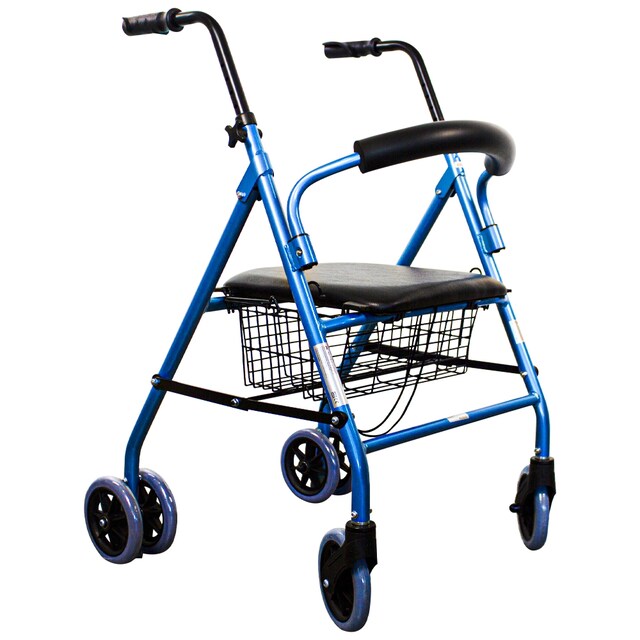 Imagen 0 de Andador para adultos freno a presión con asiento ruedas y canasta Paterna Clinifcalfy