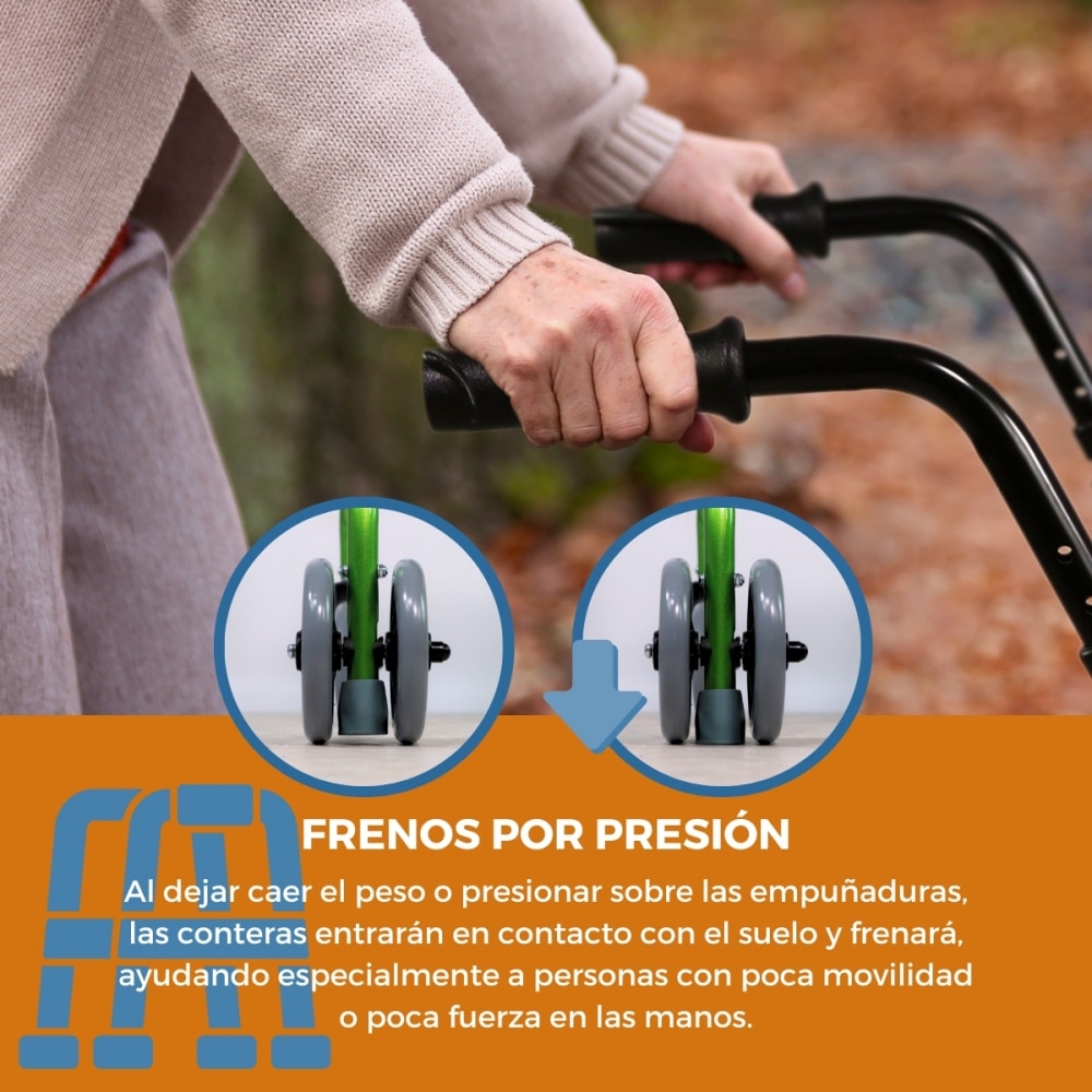 Andador para adultos Paterna Clinicalfy Verde-4