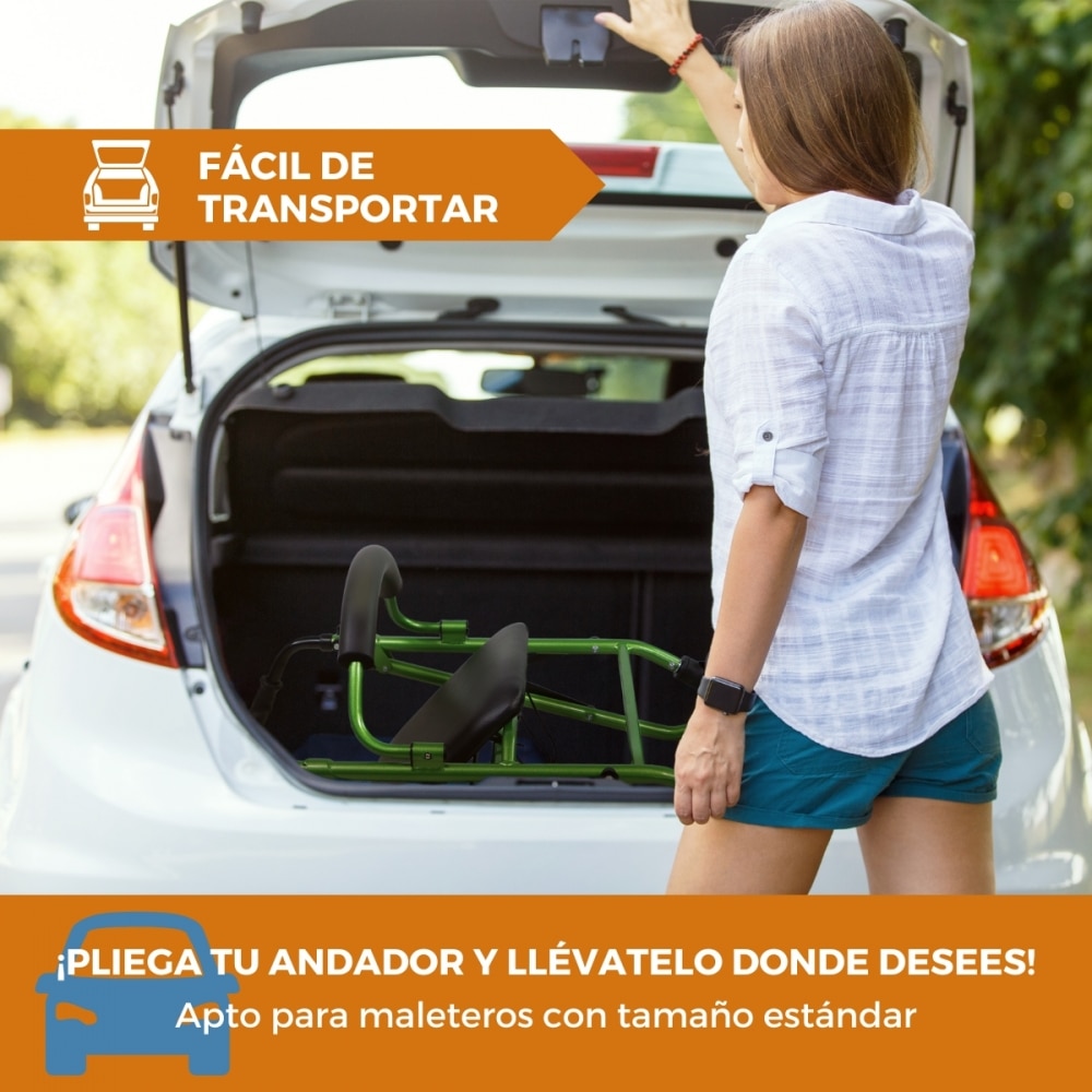 Andador para adultos Paterna Clinicalfy Verde-5