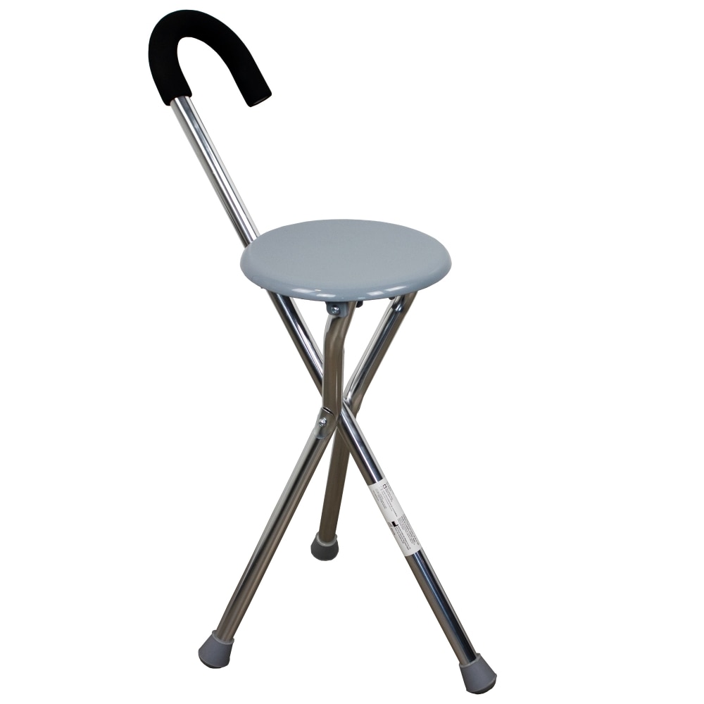 Imagen 0 de Bastón con asiento plegable muletilla trípode aluminio hasta 90 kg Gloria Mobiclinic