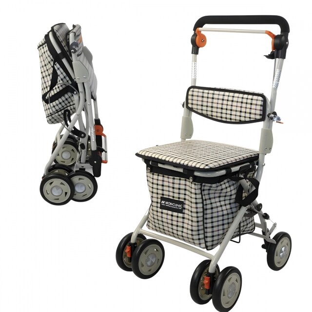 Imagen 0 de Carro compra andador plegable con bolsa cuadros Coliseo  Mobiclinic
