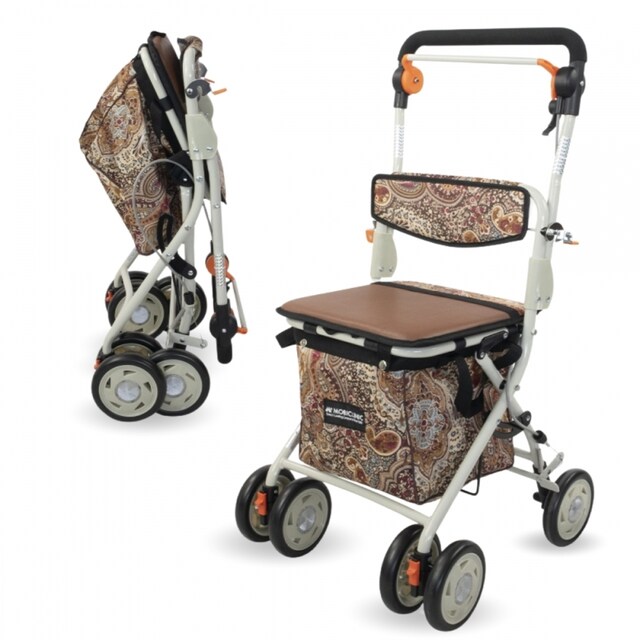 Imagen 0 de Carro compra andador plegable con bolsa estampado Coliseo  Mobiclinic