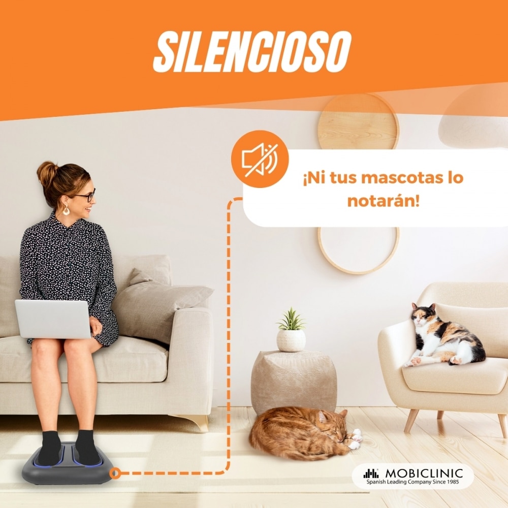 Masajeador pies y piernas con vibración VIBFIT Plataforma vibratoria Silenciosa motor de 30W  Uso sencillo Mobiclinic 6
