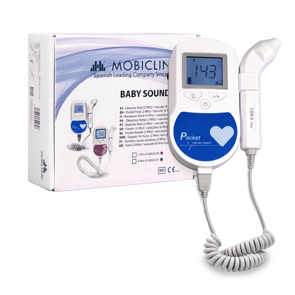 Imagen 0 de Doppler vascular detector vascular de latidos 8Mhz portátil Baby sound C Mobiclinic