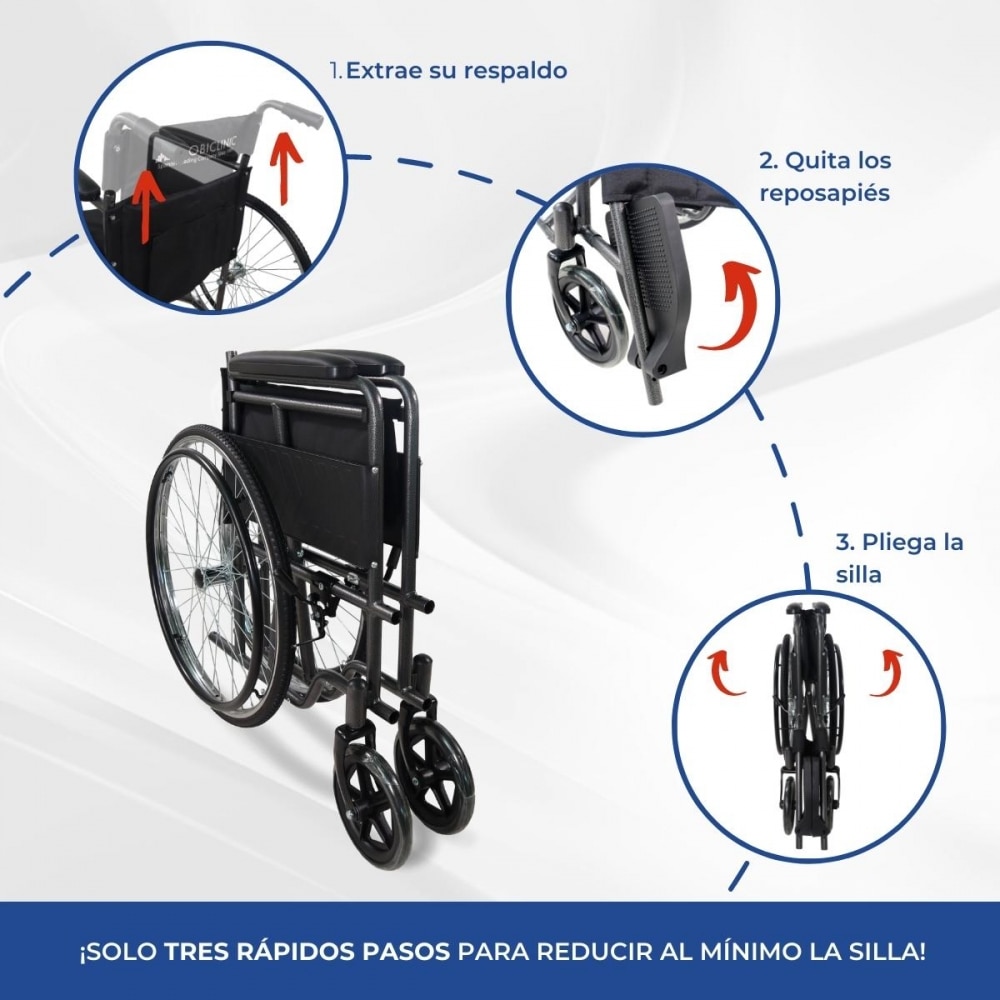 Silla de Ruedas Denver Mobiclinic Negro-3