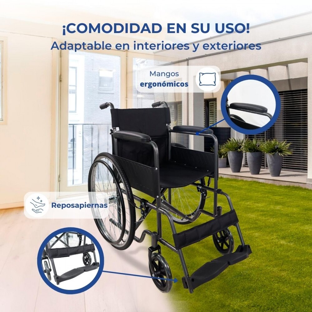 Silla de Ruedas Denver Mobiclinic Negro-4