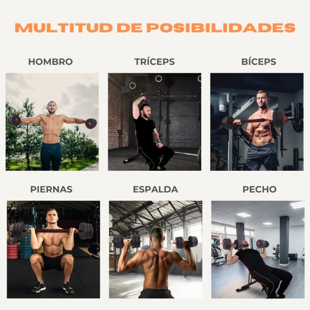 Mancuernas ajustables ExtenFit Mobiclinic Negro-3