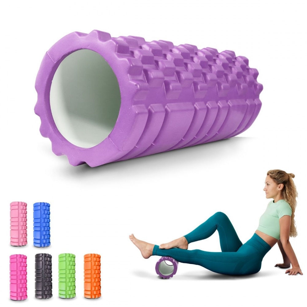 Rodillo de masaje Gomaespuma FitRoller Mobiclinic Morado-1
