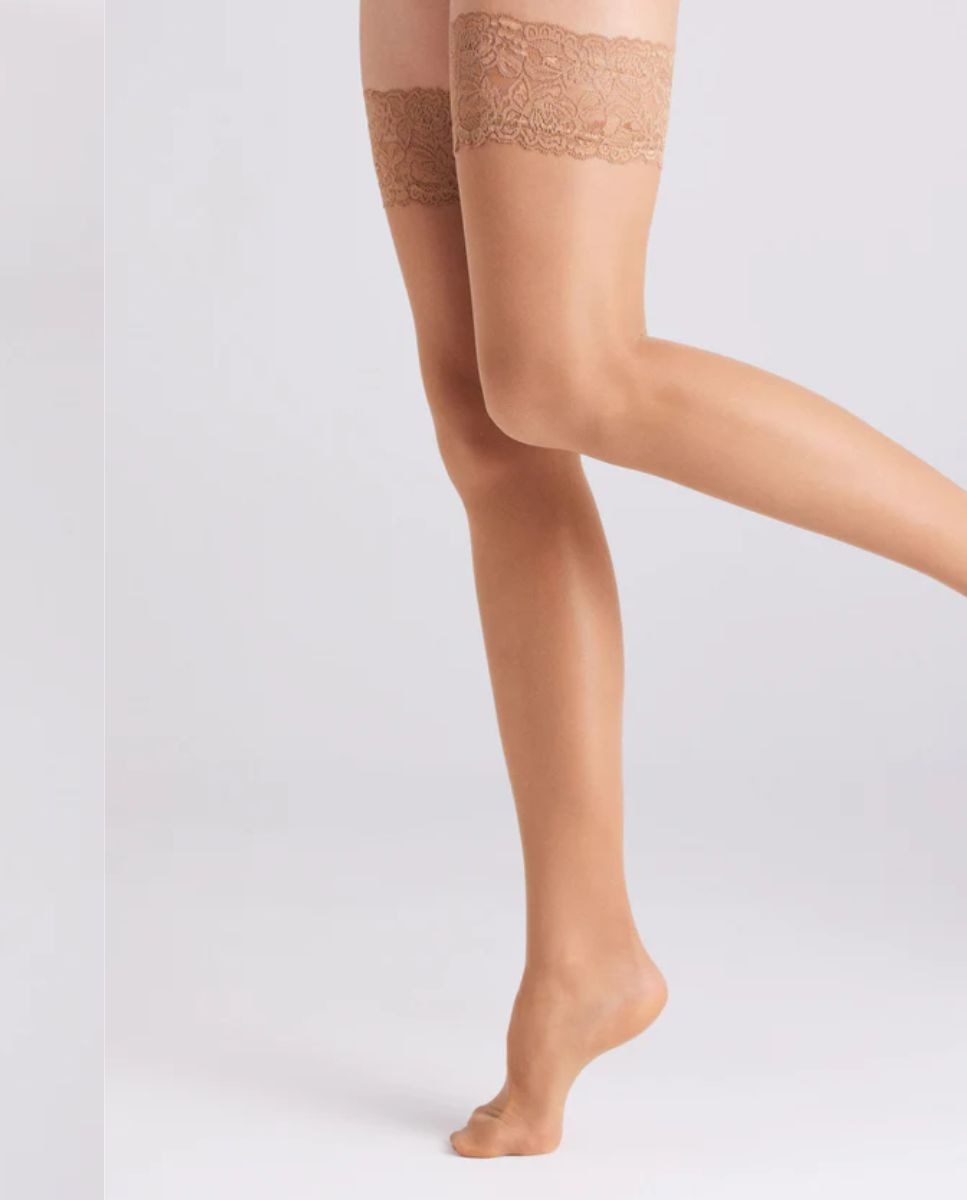 Imagen 0 de Medias con liga 20 denier Beige