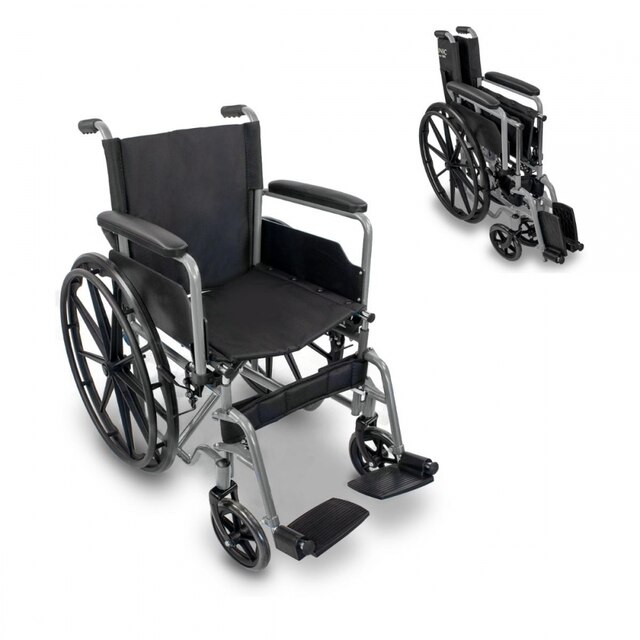 Silla de ruedas plegable reposabrazos abatibles premium Giralda Mobiclinic