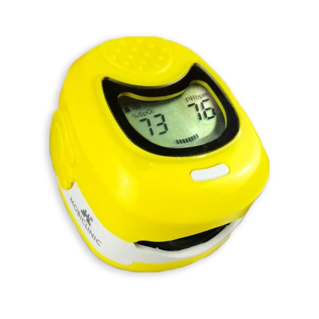Imagen 0 de Pulsioxímetro de dedo pantalla LCD frecuencia cardiaca y gráfico de barras pediátrico PX-03 Mobiclinic