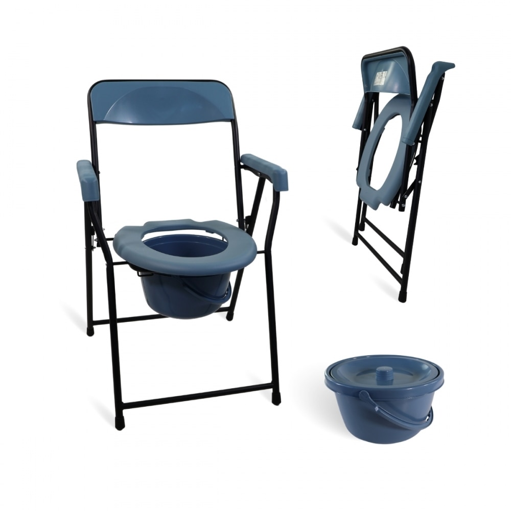 Silla con wc plegable reposabrazos asiento ergonómico conteras antideslizates Timón Mobiclinic 1