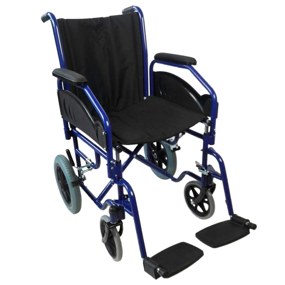Imagen 0 de Silla de ruedas tránsito plegable reposabrazos y reposapiés extraíbles Maestranza Mobiclinic