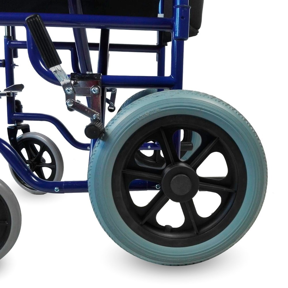 Silla de ruedas tránsito plegable reposabrazos y reposapiés extraíbles Maestranza Mobiclinic 3