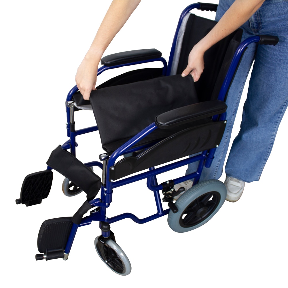 Silla de ruedas tránsito plegable reposabrazos y reposapiés extraíbles Maestranza Mobiclinic 6