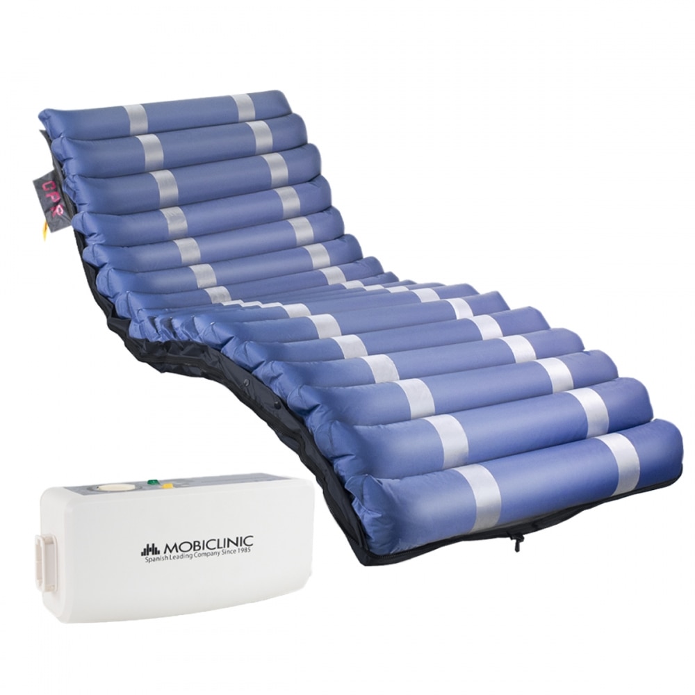 Colchón antiescaras de aire con compresor 17 celdas azul Mobi 3 Mobiclinic 1