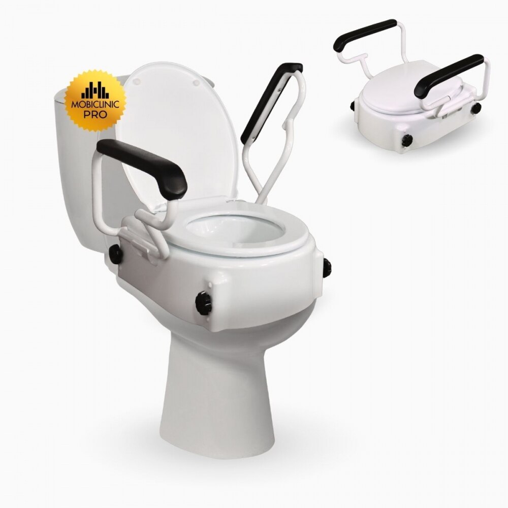 Elevador wc con tapa 17cm regulable inclinable blanco Tajo Mobiclinic 1