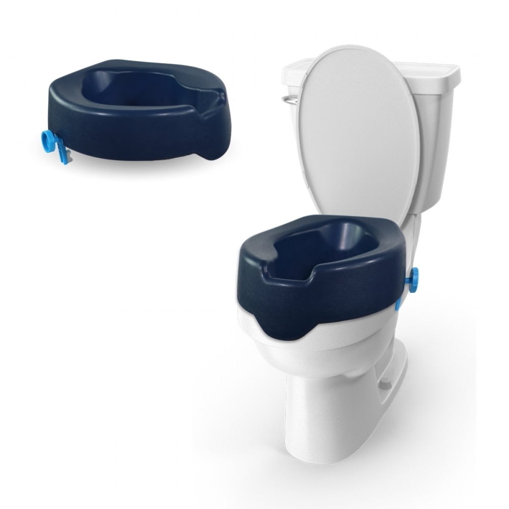 Elevador wc 11 cm asiento de inodoro blando azul Río Mobiclinic 1