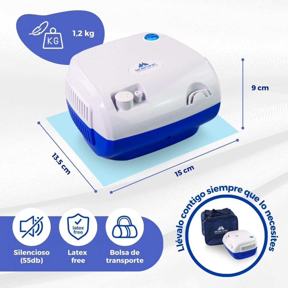Nebulizador compresor portátil Mini Mobiclinic 2