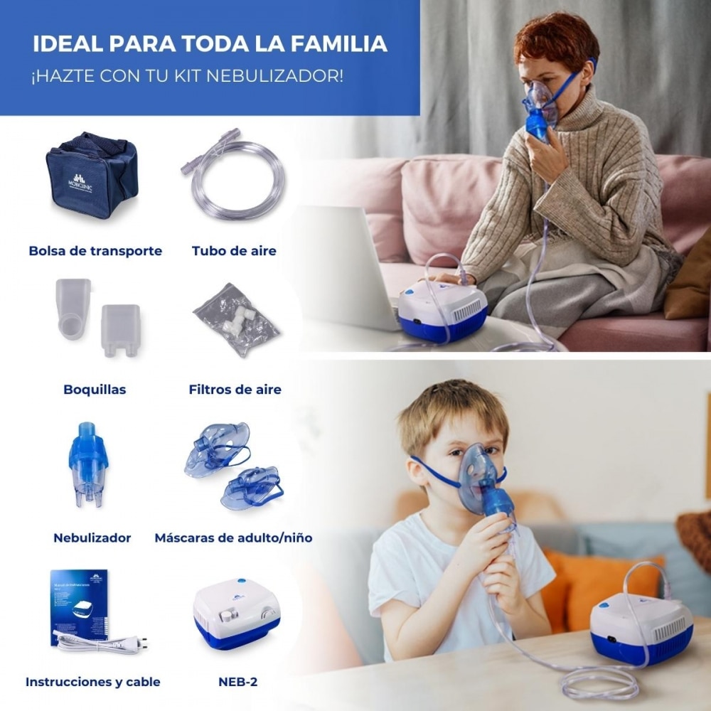 Nebulizador compresor portátil Mini Mobiclinic 5