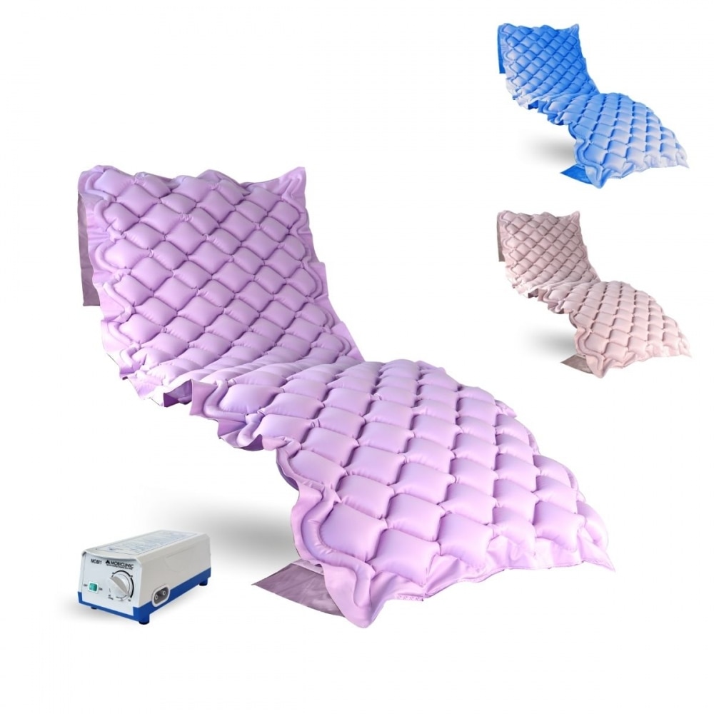 Imagen 0 de Colchón antiescaras de aire compresor 200x90x7cm 130 celdas lila Mobi 1 Mobiclinic