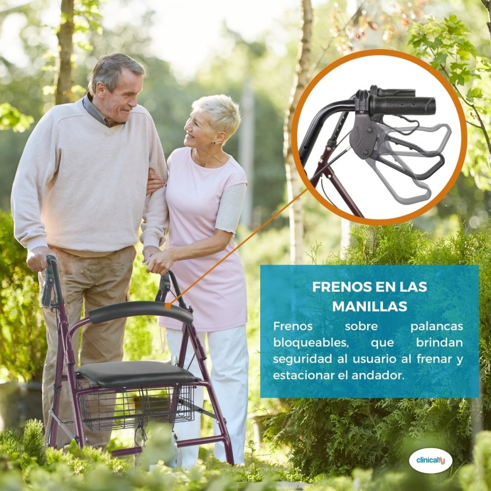 Andador para adultos Paterna Clinicalfy Marrón-3