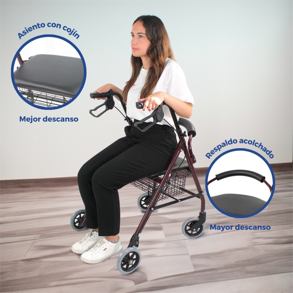 Andador para adultos Paterna Clinicalfy Marrón-5