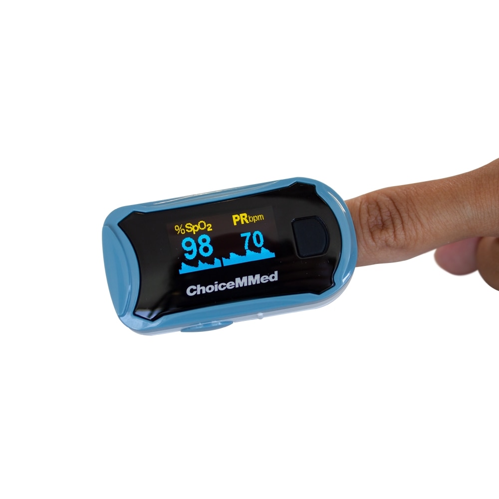 Pulsioxímetro de dedo onda pletismográfica Mobiclinic 3