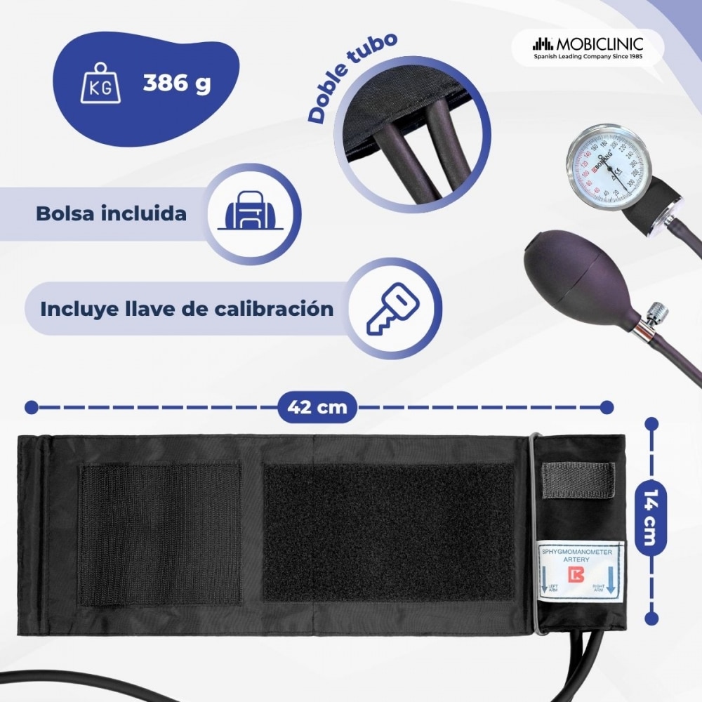 Pack de tensiómetro de brazo manual y fonendoscopio Mobiclinic 2