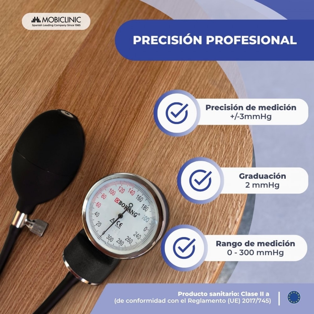 Pack de tensiómetro de brazo manual y fonendoscopio Mobiclinic 4