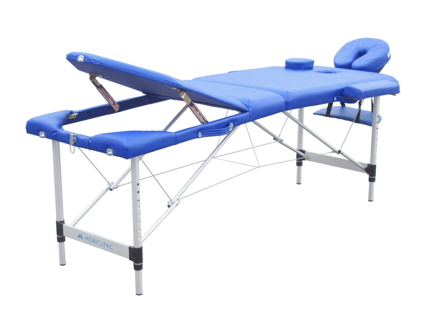 Camilla de masaje plegable portátil aluminio 186x60 cm azul CA-01 plus Mobiclinic 6