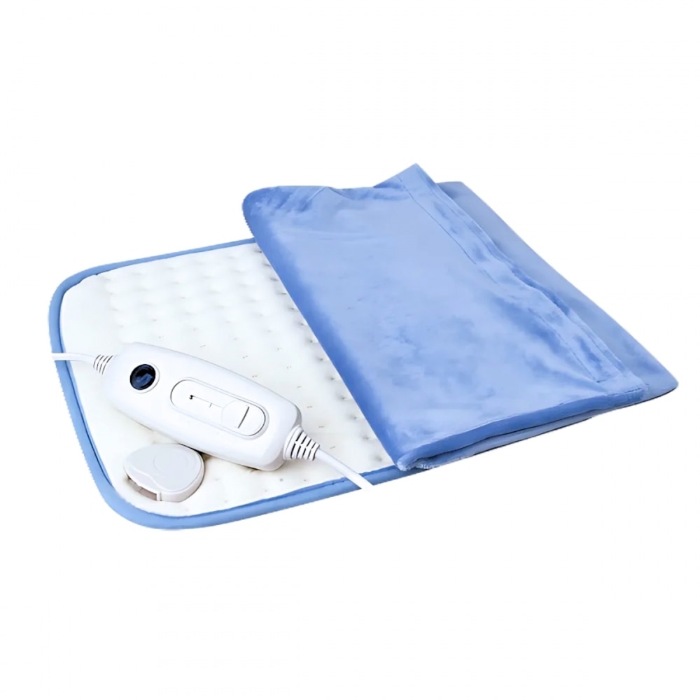 Imagen 0 de Almohadilla eléctrica 40x30 cm 6 niveles apagado automático funda azul Mobiclinic