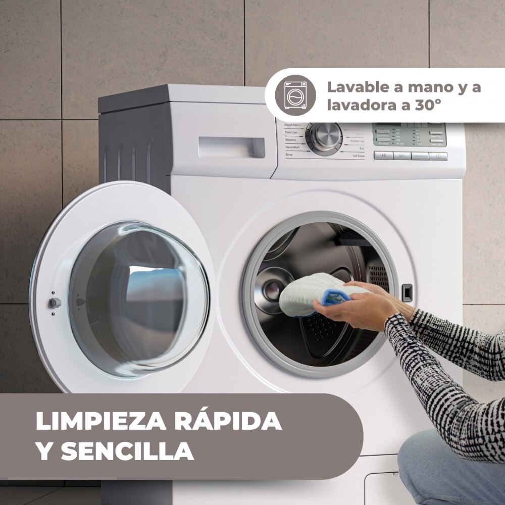 Almohadilla eléctrica 40x30 cm 6 niveles apagado automático funda azul Mobiclinic 5
