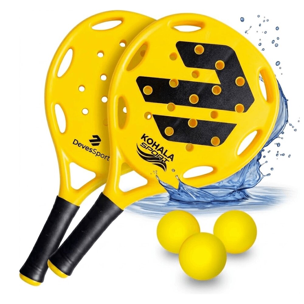 Devessport - Set de 2 palas de Pádel Playa + 3 Pelotas Devessport.